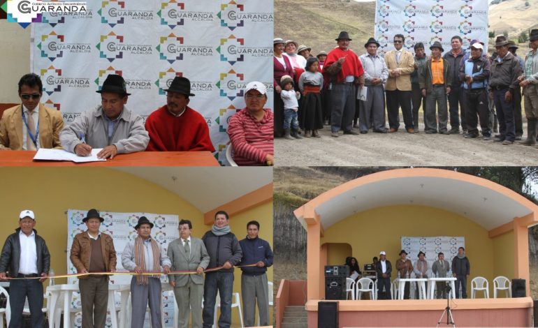 Municipio de Guaranda entrega obras en comunidades y caceríos