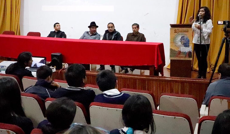 MEDARDO CHIMBOLEMA  APERTURÓ FESTIVAL DE CINE KUTUR ÑAWI