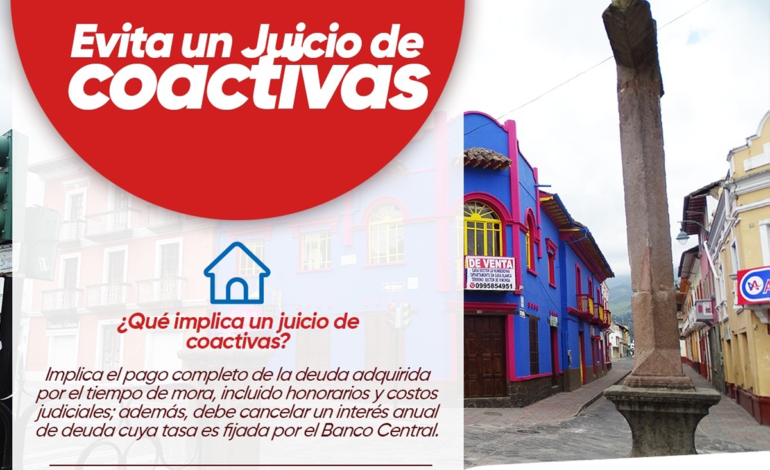 EN AGOSTO INICIAN JUICIOS DE COACTIVAS POR MORA AL MUNICIPIO DE GUARANDA