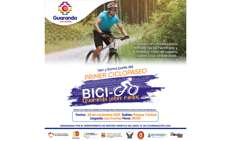 CICLO PASEO “BICI-G” FORTALECER EL TURISMO E IMPULSAR LA ACTIVIDAD DEPORTIVA