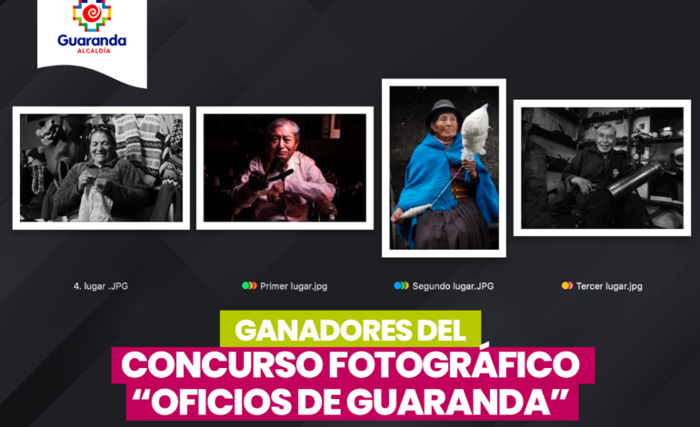 Ganadores del concurso fotográfico “Oficios de Guaranda”