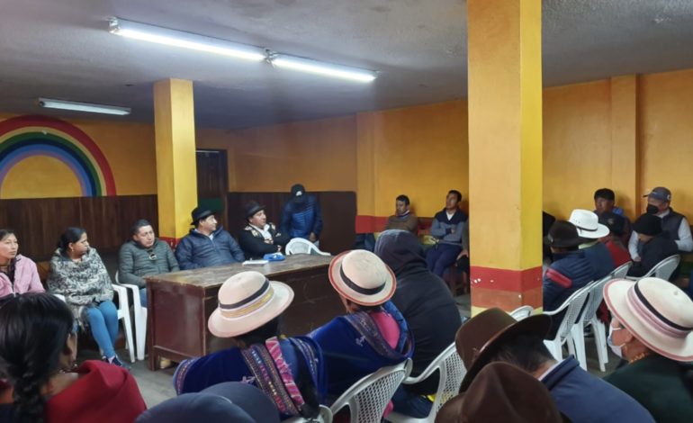 Consensos en la asamblea permanente de la «FECAB-BRUNARI» y Alcaldía de Guaranda