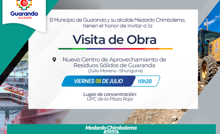 Visita al Nuevo Centro de Aprovechamiento de Residuos Sólidos de Guaranda