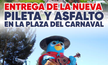 Entrega de la Nueva Pileta y Asfalto en la Plaza del Carnaval de Guaranda