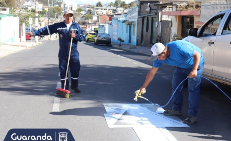 Plan de Señalización Vial en Ejecución: Mejorando la Seguridad Vial en las Calles de Guaranda